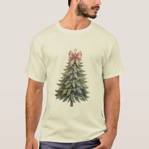 Christmas Tree Bow Coquette Xmas T-Shirt