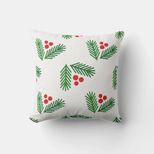 Christmas tree branches cushion