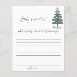 Christmas tree bucket list game