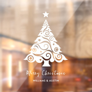 Christmas Tree Business Window Decoration