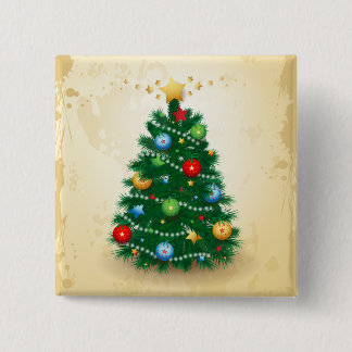 Christmas tree, button