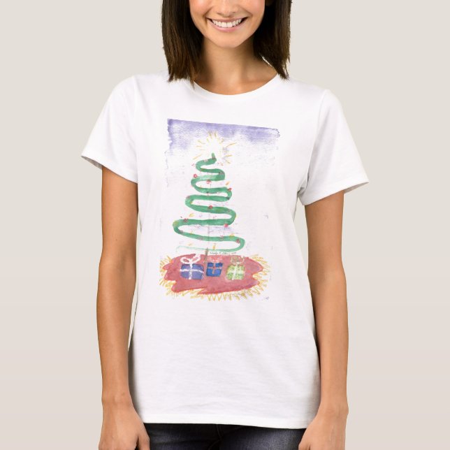 Christmas Tree by Wendy C. Allen T-Shirt (Front)