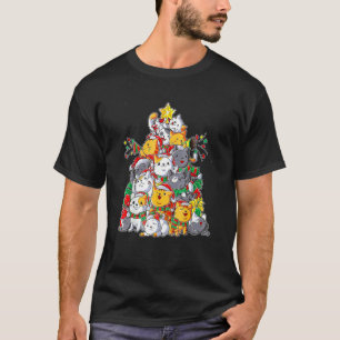Christmas Tree Ca Merry Catmas T-Shirt