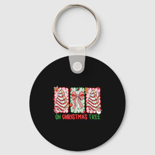 Christmas Tree Cake Funny Quote Oh Christmas Tree Key Ring