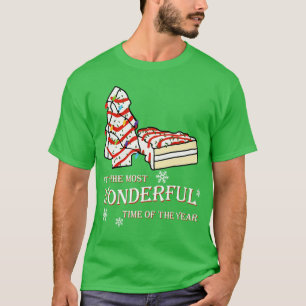 Christmas Tree Cake Its The Most Wonderful Time Of T-Shirt