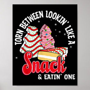 Christmas Tree Cake Looking Like A Snack Christmas Poster