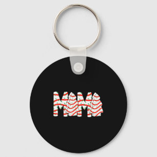 Christmas Tree Cake Mama Xmas Mom Family Matching Key Ring
