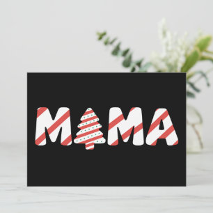 Christmas Tree Cake Matching Family Party Mama Holiday Card
