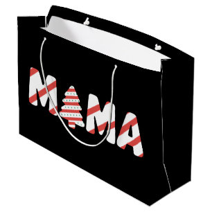 Christmas Tree Cake Matching Family Party Mama  Large Gift Bag