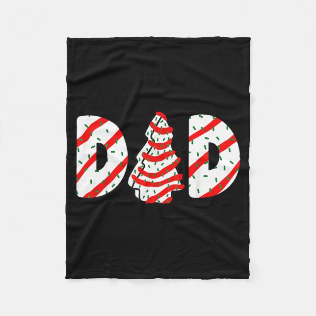 Christmas Tree Cake Matching Family Party Pajama D Fleece Blanket (Front)