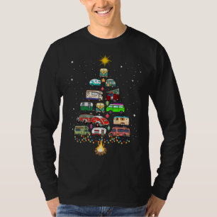 Christmas Tree Camper Vehicles Camping RVing Trail T-Shirt