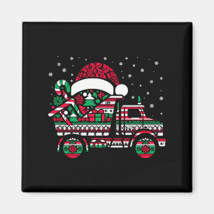 Christmas Tree Candy Dump Truck Christmas Boys Men Magnet