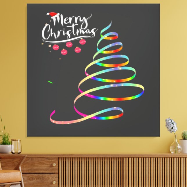  Christmas Tree   Canvas Print (Insitu(LivingRoom))