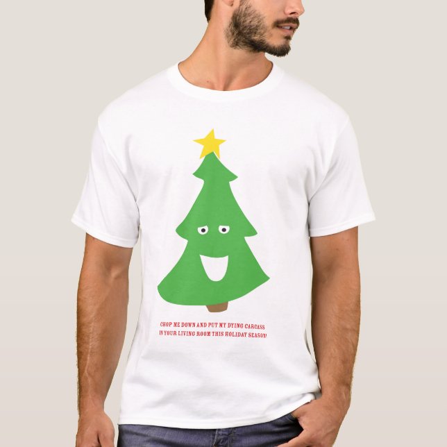 Christmas Tree Carcass T-Shirt (Front)