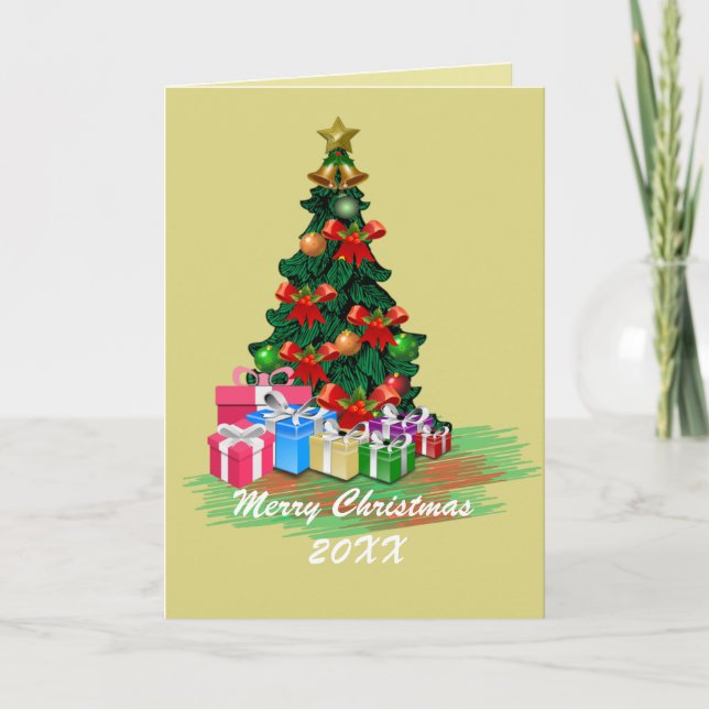 Christmas Tree Card (Front)