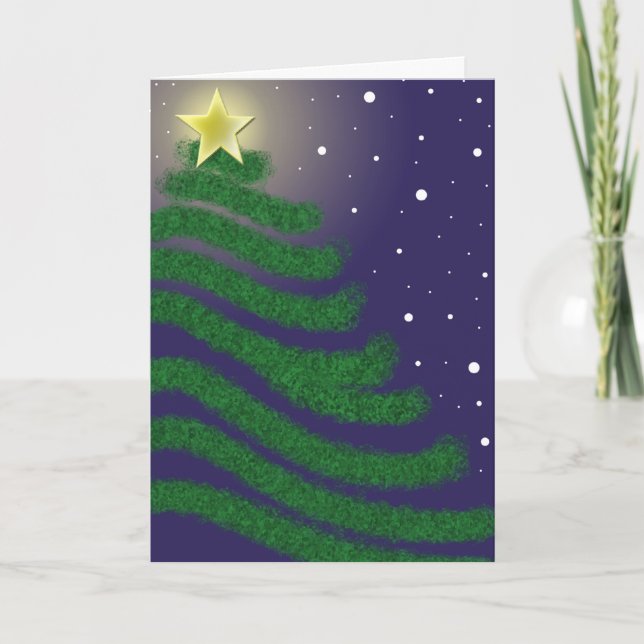 Christmas Tree Card - Customise (Front)
