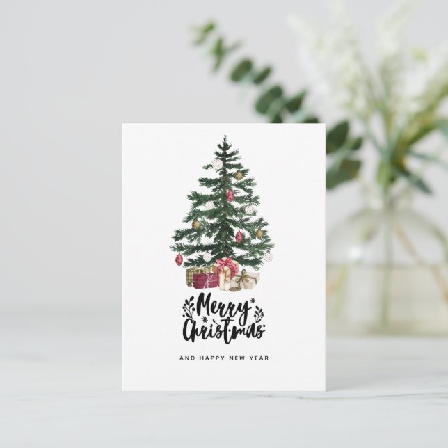  Christmas Tree Card Merry Christmas Holidays (Standing Front)