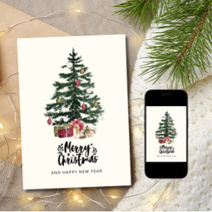 Christmas Tree Card Merry Christmas Holidays