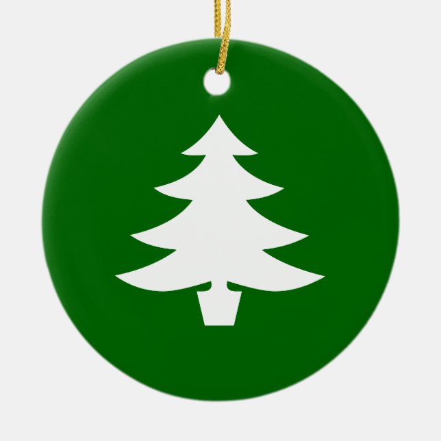 Christmas Tree Ceramic Tree Decoration (Front)