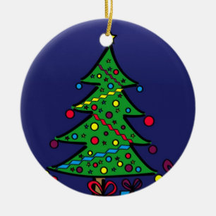 Christmas tree ceramic tree decoration