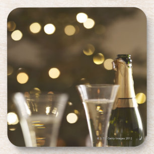 christmas tree, christmas lights, champaigne coaster