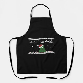 Christmas tree city t shirt design for event men apron