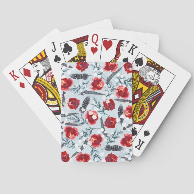 Christmas Tree Clip Art Playing Cards (Back)