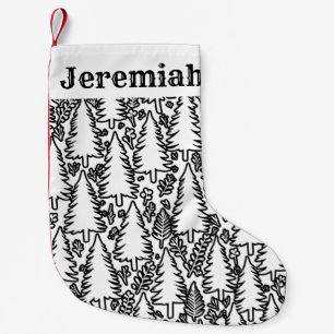Christmas Tree Colouring Activity Personalised Kid Small Christmas Stocking