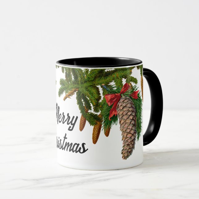 Christmas tree cone Mug (Front Right)