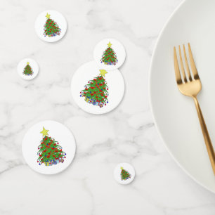 Christmas tree confetti