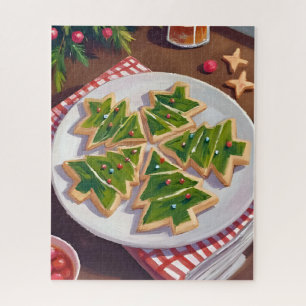 Christmas Tree Cookies Painting Jigsaw Puzzle