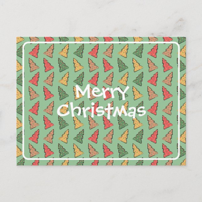Christmas Tree Cookies Postcard (Front)