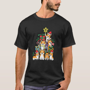 Christmas Tree Corgi Dog Premium T-Shirt