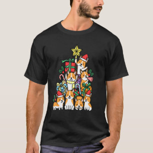 Christmas Tree Corgi Dog T-Shirt