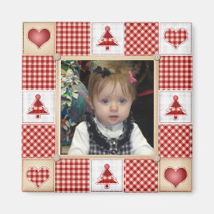Christmas Tree Country Border Christmas Magnet