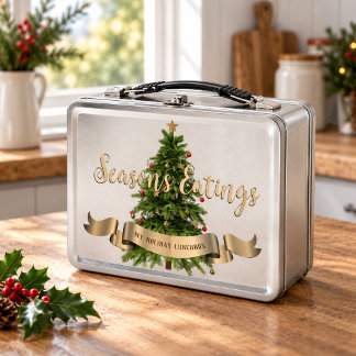Christmas Tree Custom Metal Lunch Box