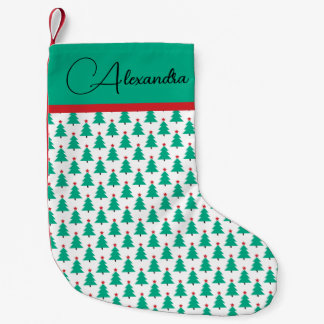 Christmas Tree Customisable Small Christmas Stocking