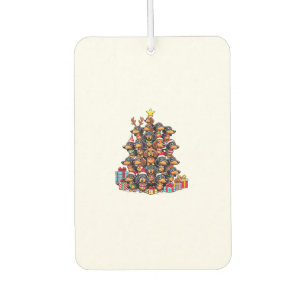 Christmas Tree Dachshund Sausage Dog Dachshunds Car Air Freshener