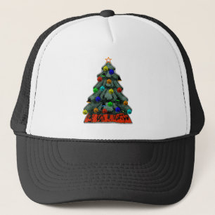 Christmas Tree Decorated The MUSEUM Zazzle Gifts Trucker Hat