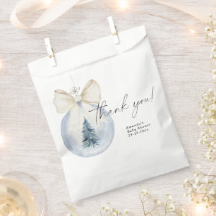Christmas tree decoration Baby shower Thank You Favour Bags