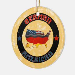 Christmas Tree Decoration German American Map