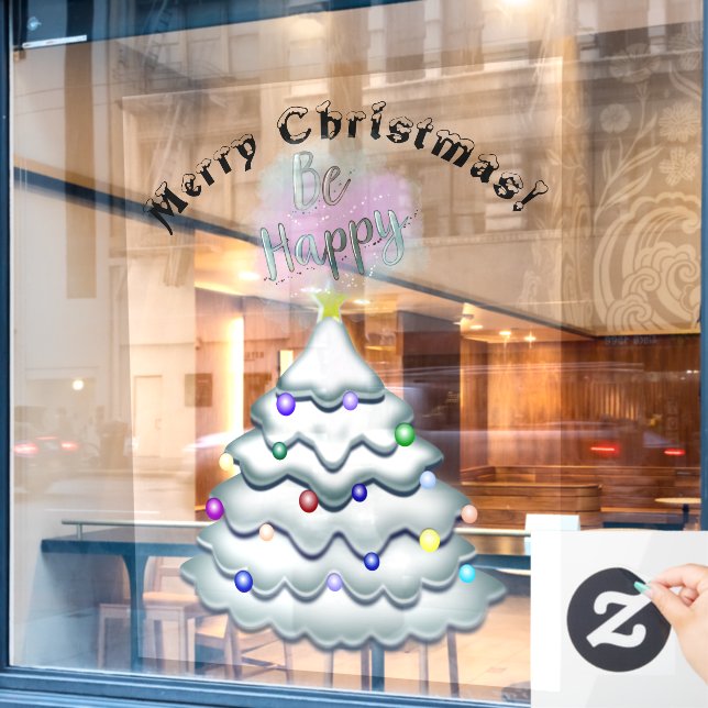 Christmas Tree Decoration Happy Customers (Cafe Window)