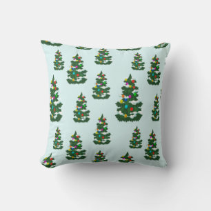 Christmas Tree Decoration Winter Snow Xmas Holiday Cushion