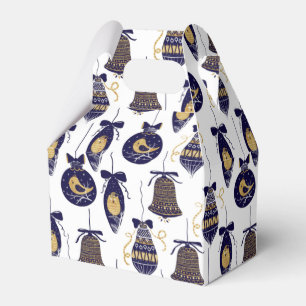 Christmas Tree Decorations Pattern Favour Box