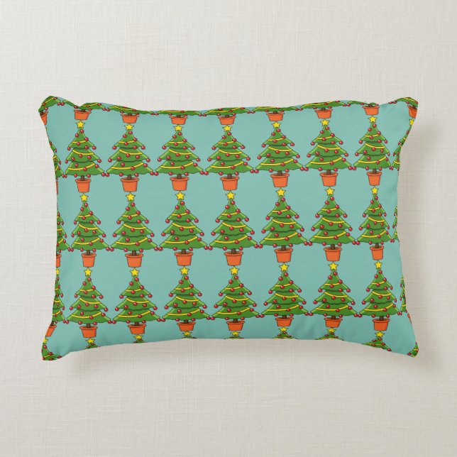 Christmas Tree Decorative Cushion (Front)