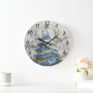 Christmas Tree Delight Large Clock