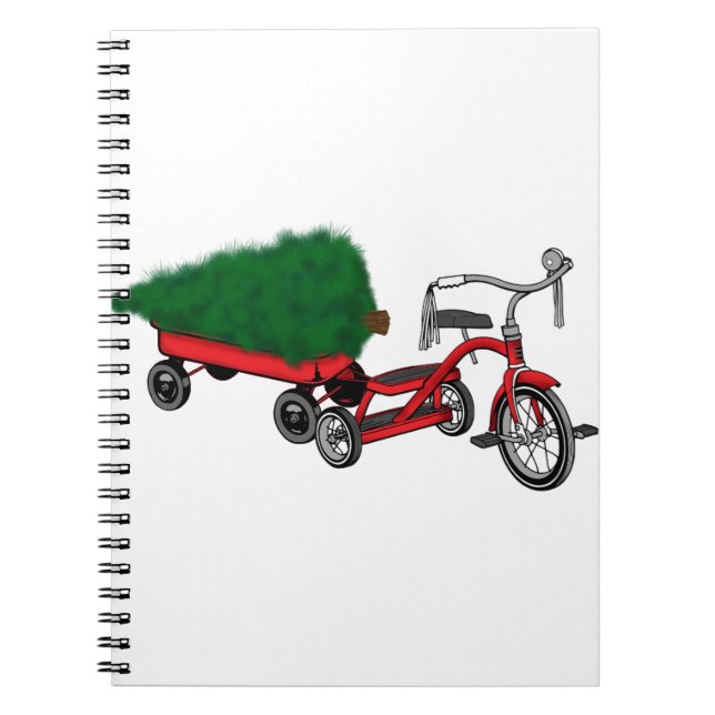 christmas tree delivery spiral notebook (Front)
