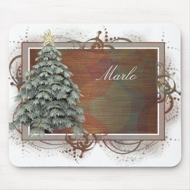 Christmas Tree Design 1 Mousepad (Front)