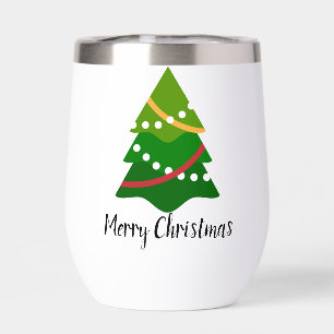 Christmas Tree Design Thermal Wine Tumbler