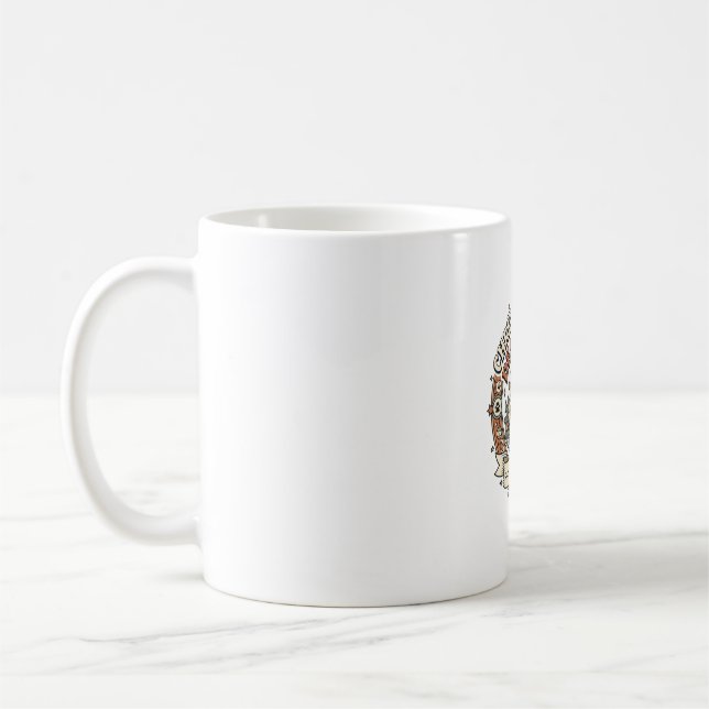 Christmas Tree Destroyer Cat Christmas Tree Destro Coffee Mug (Left)